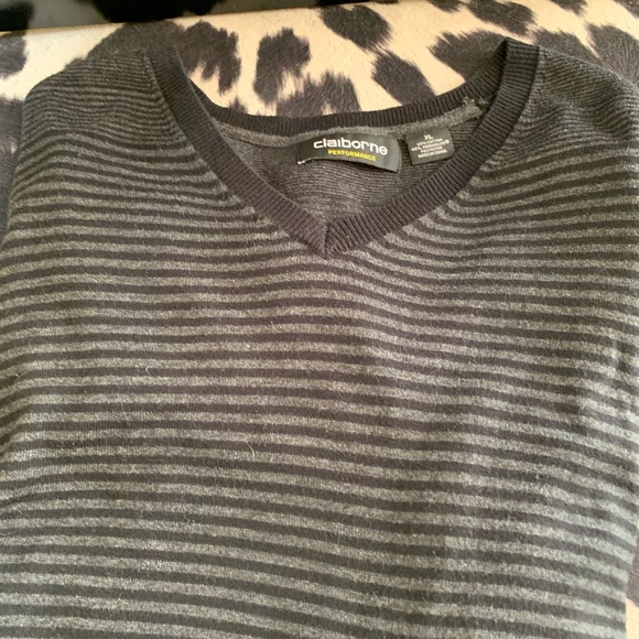 MENS CLAIBORNE PERFORMANCE XL V NECK SWEATER - Picture 6 of 6